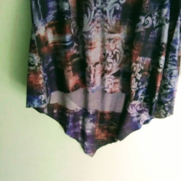 TUNIC STYLE*WOMEN L*MULTICOLOR PURPLES*ENERGY WORLD WEAR - Picture 3 of 8